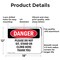 Signmission Please Do Not Sit Stand Or Climb Here Thank You, 18 in W x Rectangle, Aluminum OS-2PACK-DS-A-1218-L-2106 - alternate 4